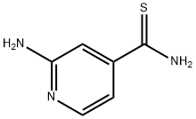 2-氨基吡啶-4-硫代碳酰胺 结构式