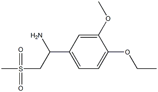 4-乙氧基-3-甲氧基-ALPHA-[(甲基磺酰基)甲基]苯甲胺 结构式