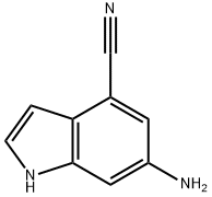 6-氨基-4-氰基吲哚 结构式