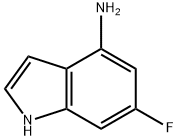 6-氟-1H-吲哚-4-胺 结构式