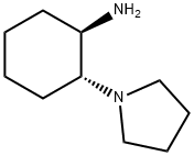 (1R,2R)-2-(1-吡咯烷基)环己胺 结构式