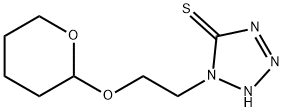 1,2-Dihydro-1-[2-[(tetrahydro-2H-pyran-2-yl)oxy]ethyl]-5H-tetrazole-5-thione 结构式