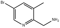 (5-溴-3-甲基吡啶-2-基)甲胺 结构式