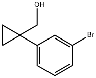 1-(3-溴苯基)环丙基甲醇 结构式