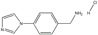 (4-(1H-咪唑基-1-基)苯基)甲胺盐酸盐 结构式