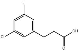 3-氯-5-氟苯丙酸 结构式