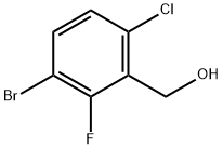 (3-溴-6-氯-2-氟苯基)甲醇 结构式