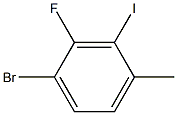 1-溴-2-氟-3-碘-4-甲基苯 结构式