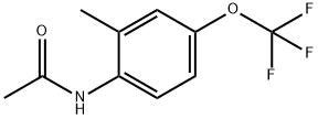 N-(2-甲基-4-(三氟甲氧基)苯基)乙酰胺 结构式