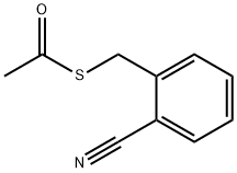 硫代乙酸S-(2-氰基-苄基)酯 结构式