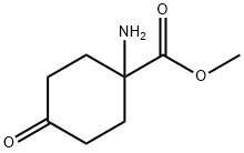 Methyl 1-amino-4-oxocyclohexanecarboxylate 结构式