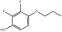 2,3-二氟-4-丙氧基苯酚 结构式