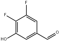 3,4-二氟-5-羟基苯甲醛 结构式