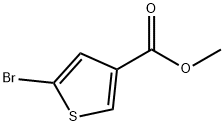 5-溴噻吩-3-羧酸甲酯 结构式