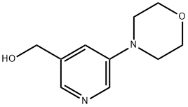 (5-N-吗啉基吡啶-3-基)甲醇 结构式