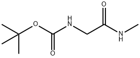 2-N-BOC-2-氨基-N-甲基乙酰胺 结构式