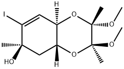 (2S,3S,4aR,6R,8aR)-2,3,4a,5,6,8a-Hexahydro-7-iodo-2,3-diMethoxy-2,3,6-triMethyl-1,4-benzodioxin-6-ol 结构式