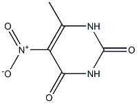 6-甲基-5-硝基嘧啶-2,4(1H,3H)-二酮 结构式