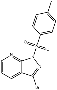 3-BroMo-1-tosyl-1H-pyrazolo[3,4-b]pyridine 结构式