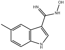 N-Hydroxy-5-Methyl-1H-Indole-3-carboxiMidaMide 结构式