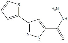 3-(噻吩-2-基)-1H-吡唑-5-甲酰肼 结构式
