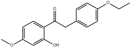 2-(4-Ethoxyphenyl)-1-(2-hydroxy-4-Methoxyphenyl)ethanone 结构式