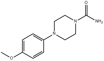 4-(4-甲氧苯基)哌嗪-1-甲酰胺 结构式