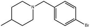 1-(4-溴苯甲基)-4-甲基哌啶 结构式