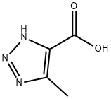 5-甲基-1H-1H-1,2,3-三氮唑-4-羧酸 结构式