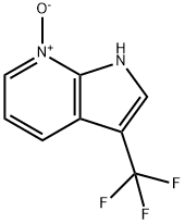 3-(三氟甲基)-1H-吡咯并[2,3-B]吡啶-7-氧化物 结构式