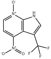 4-硝基-3-(三氟甲基)-7-氮杂吲哚-7-氧化物 结构式