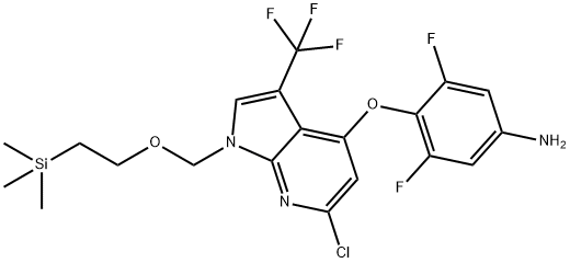 4 - ((6-氯-3-(三氟甲基)-1 - ((2-(三甲基甲硅烷基)乙氧基)甲基)-1H-吡咯并 结构式
