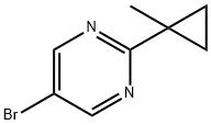 5-溴-2-(1-甲基环丙基)嘧啶 结构式