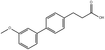 3'-甲氧基-联苯-4-丙酸 结构式