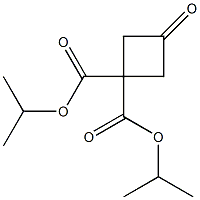 3-氧代环丁烷-1,1-二羧酸,二异丙酯 结构式