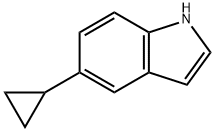 5-环丙基-1H-吲哚 结构式