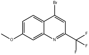 4-溴-7-甲氧基-2-(三氟甲基)喹啉 结构式