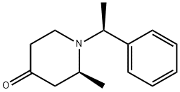 (2S)-2-甲基-1-[(1S)-1-苯基乙基]哌啶-4-酮 结构式