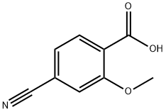 4-氰基-2-甲氧基苯甲酸 结构式