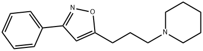 3-苯基-5-(3-(哌啶-1-基)丙基)异恶唑 结构式