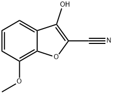 3-羟基-7-甲氧基苯并呋喃-2-甲腈 结构式