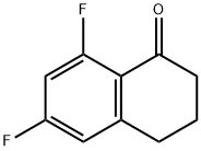 6,8-二氟-3,4-二氢萘-1(2H)-酮 结构式