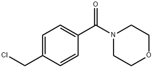 4-[4-(氯甲基)苯甲酰基]吗啉 结构式