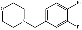 4-(4-溴-3-氟苯甲基)吗啉 结构式