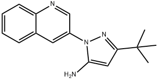 3-(tert-butyl)-1-(quinolin-3-yl)-1H-pyrazol-5-aMine 结构式