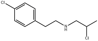 4-氯-N-(2-氯丙基)苯乙胺 结构式