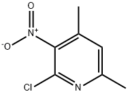 2-氯-4,6-二甲基-3-硝基吡啶 结构式