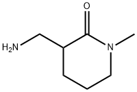 3-(氨基甲基)-1-甲基哌啶-2-酮盐酸盐 结构式