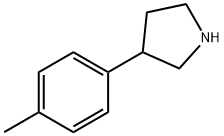 3-(4-甲基苯基)吡咯烷盐酸盐 结构式