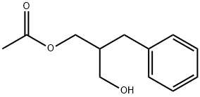 乙酸2-苄基-3-羟丙酯 结构式